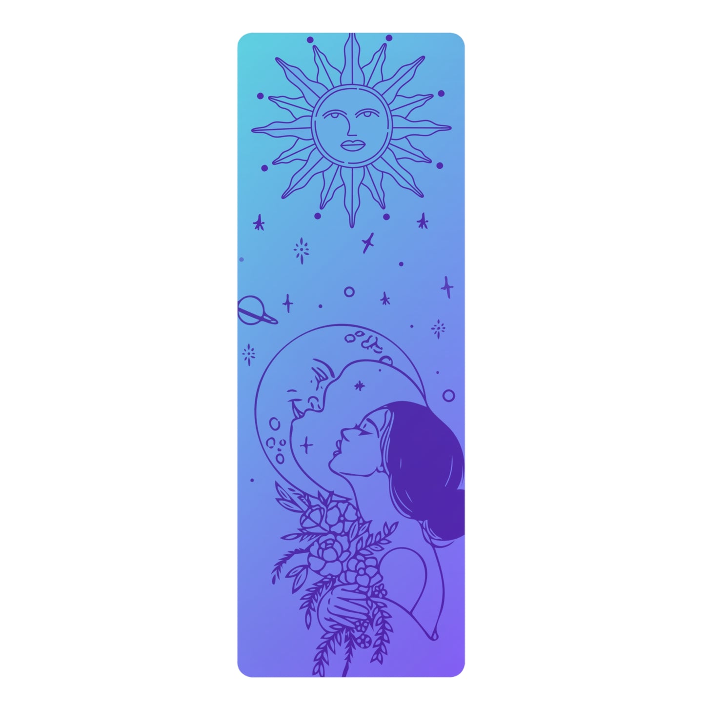 Kiss the Sky Rubber Yoga Mat