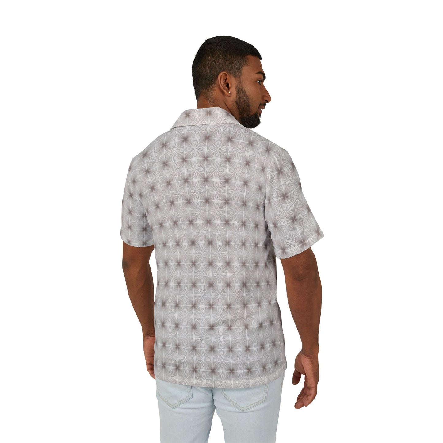 Frequency Men's Light Button Down Shirt