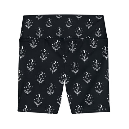 Moon in Bloom Bike Shorts