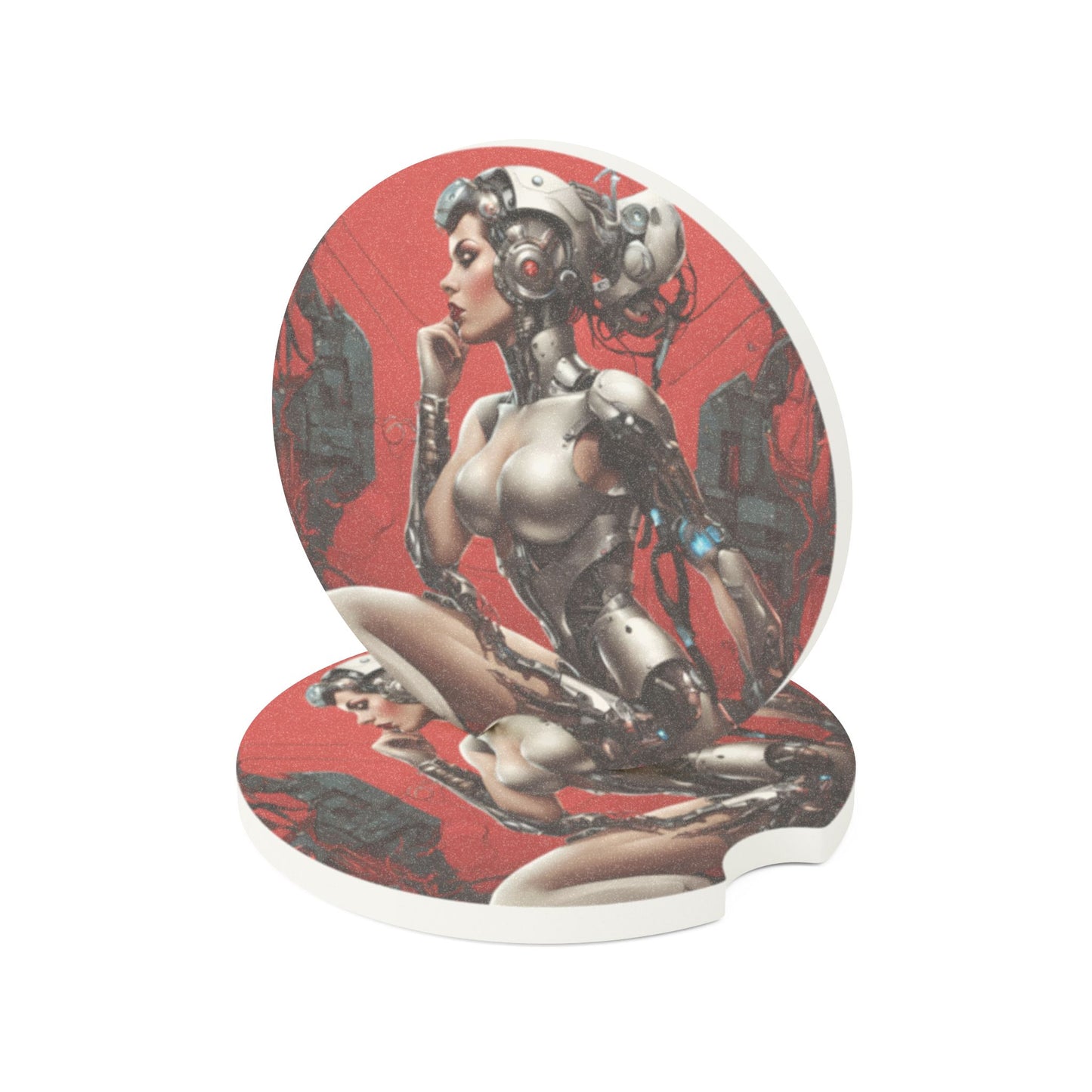 Future of Feminism Soapstone Car Coaster