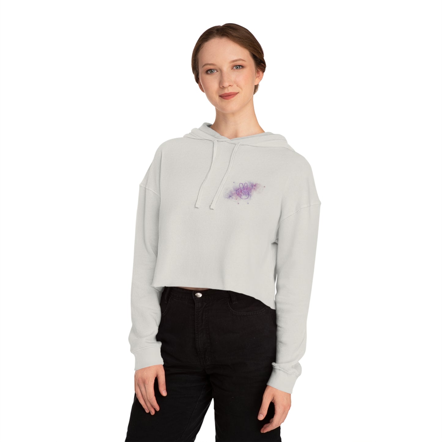 Cosmic Vibes Only Cropped Hoodie