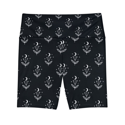 Moon in Bloom Bike Shorts