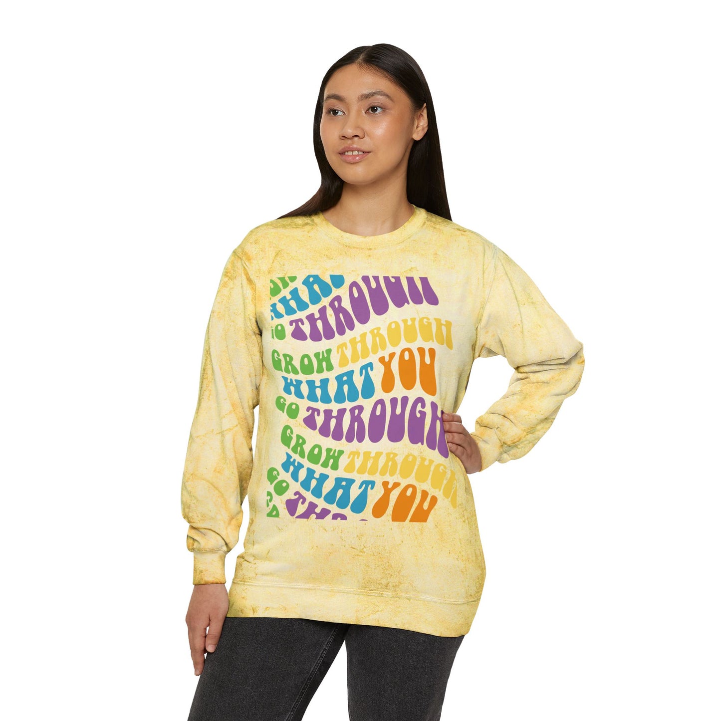 Grow Through  What You Go Through Crewneck Sweatshirt