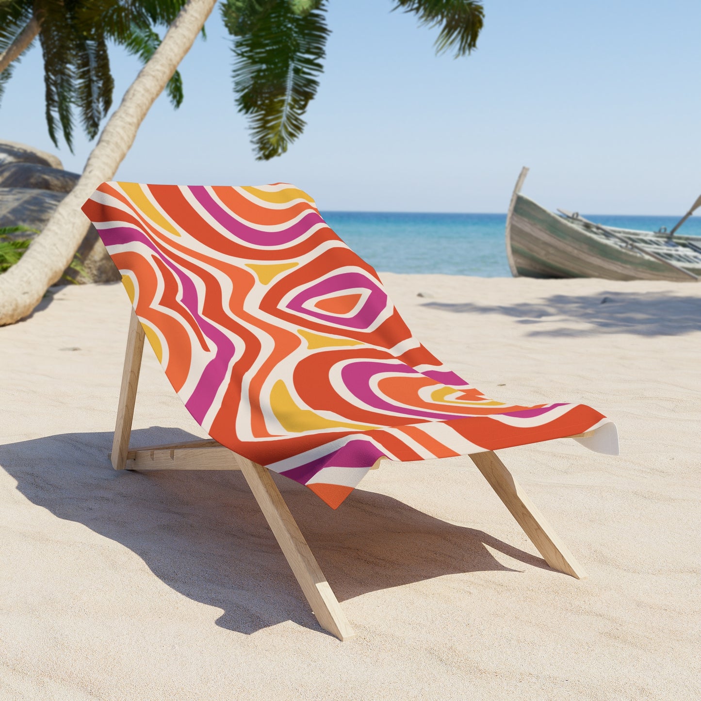Waves Beach Towel