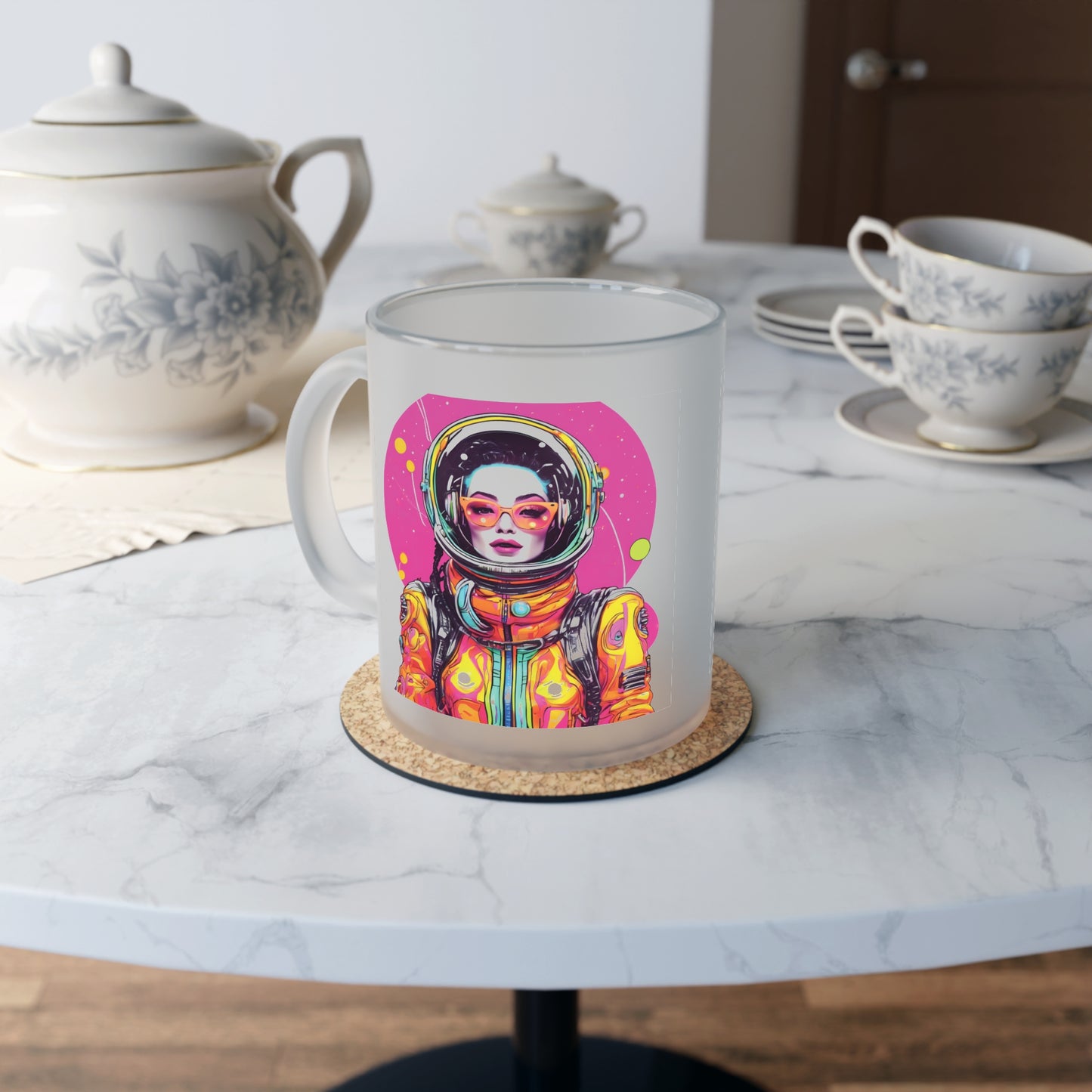 Icon Frosted Glass Mug