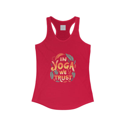 In Yoga We Trust Racerback Tank