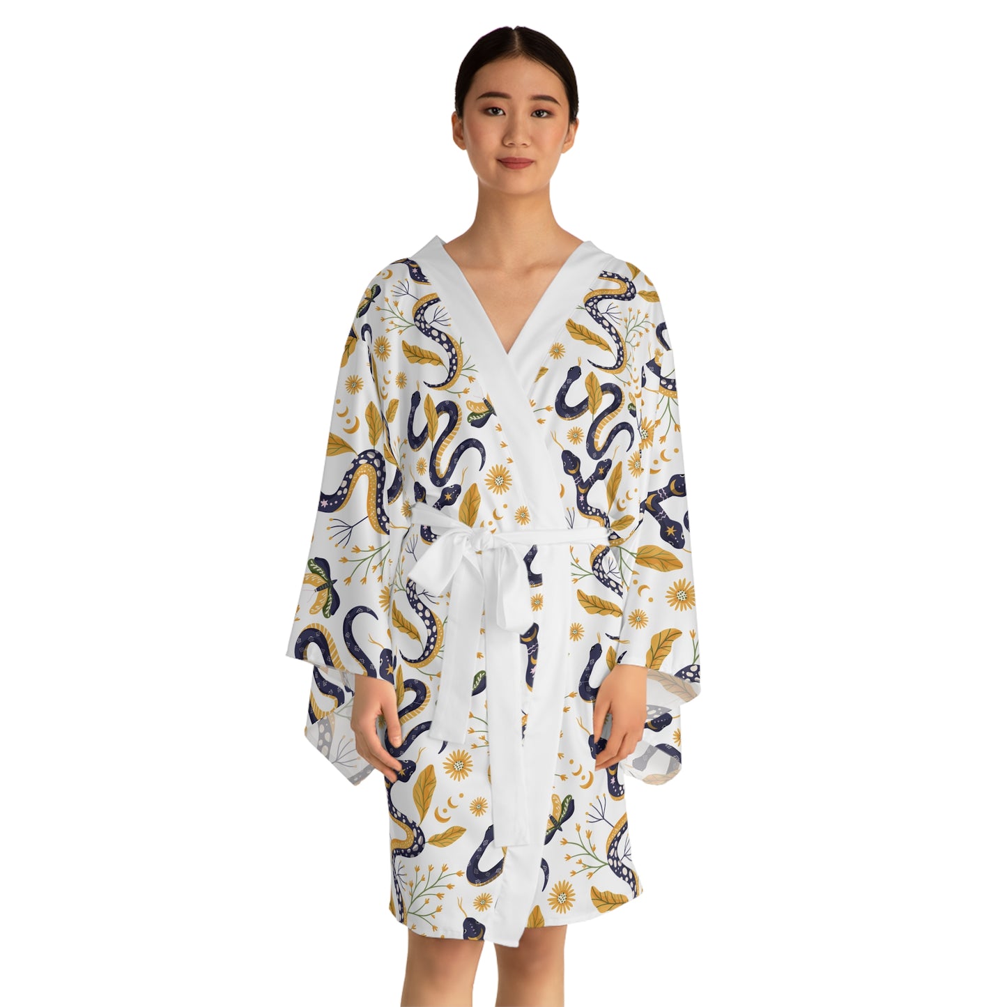 Celestial Forces Long Sleeve Kimono Robe