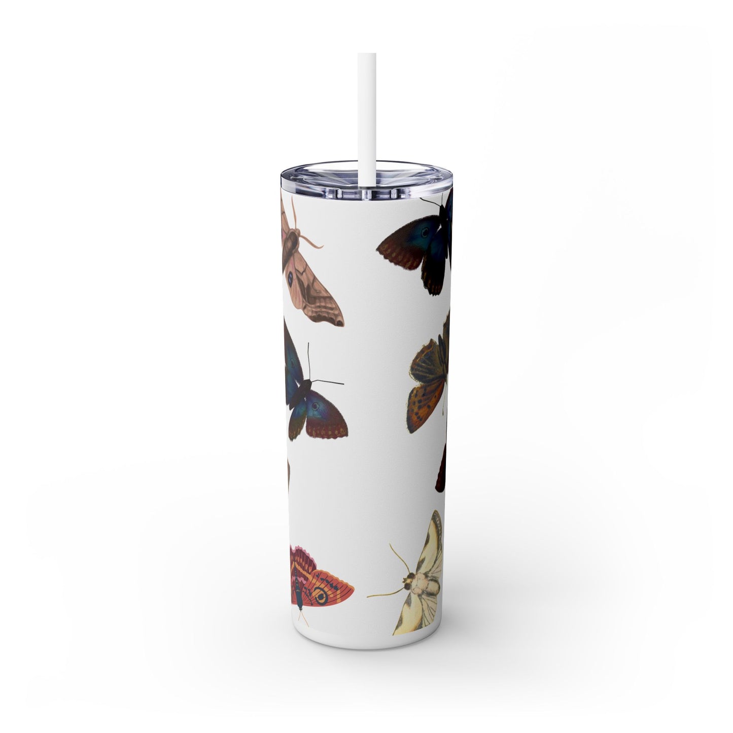 Flutter Skinny Tumbler with Straw, 20oz
