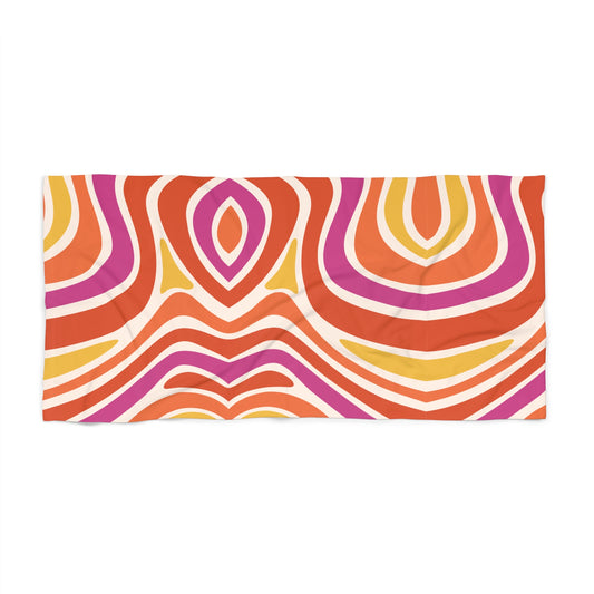 Waves Beach Towel