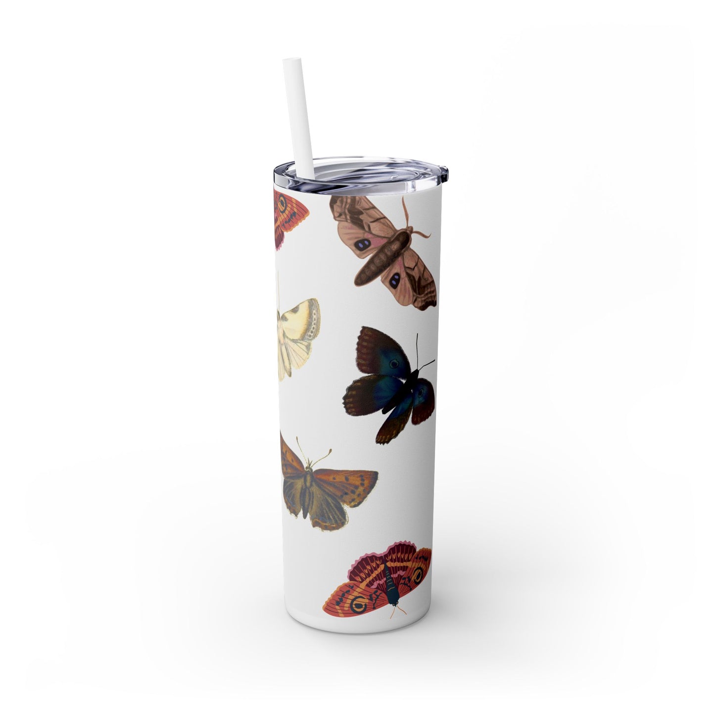 Flutter Skinny Tumbler with Straw, 20oz