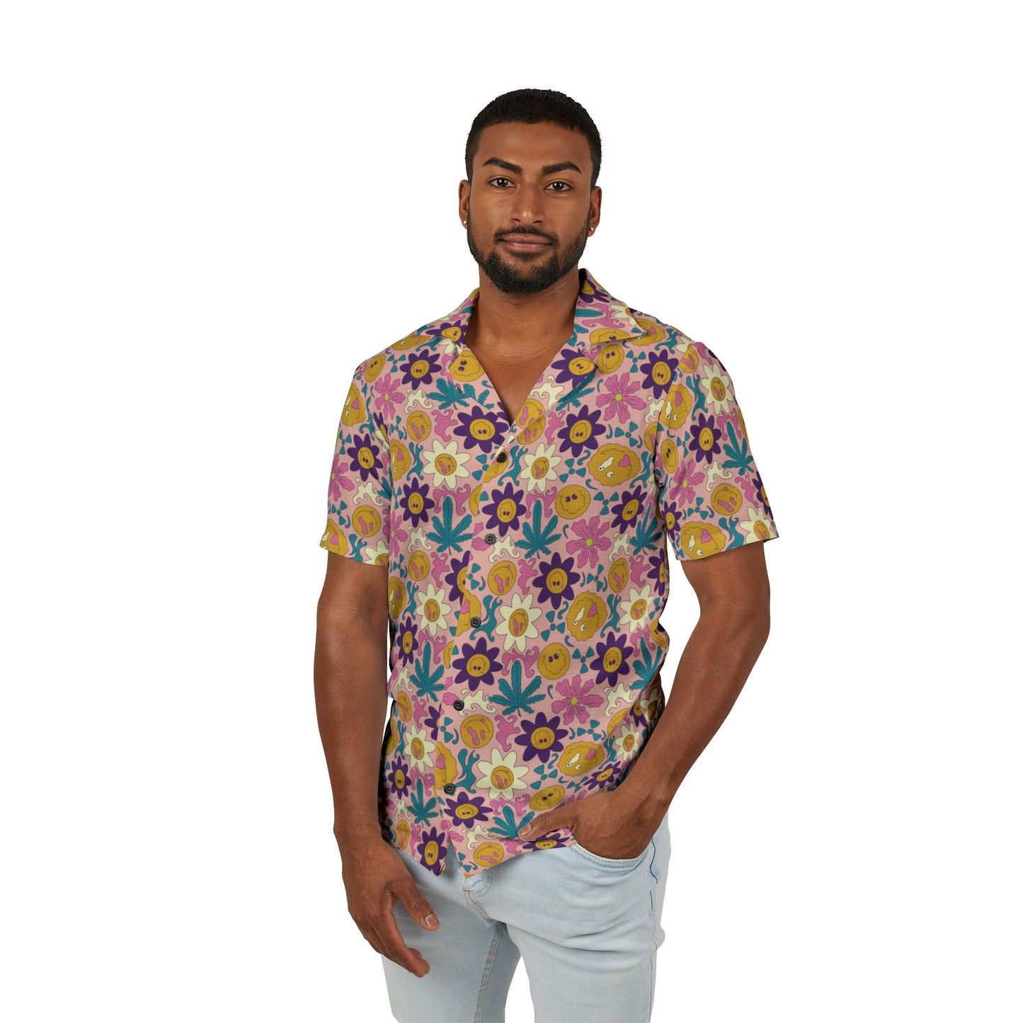 Slip Men's Light Button Down Shirt