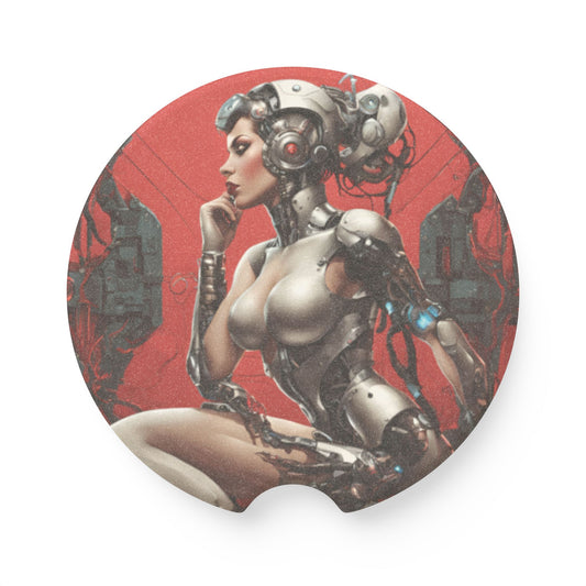 Future of Feminism Soapstone Car Coaster
