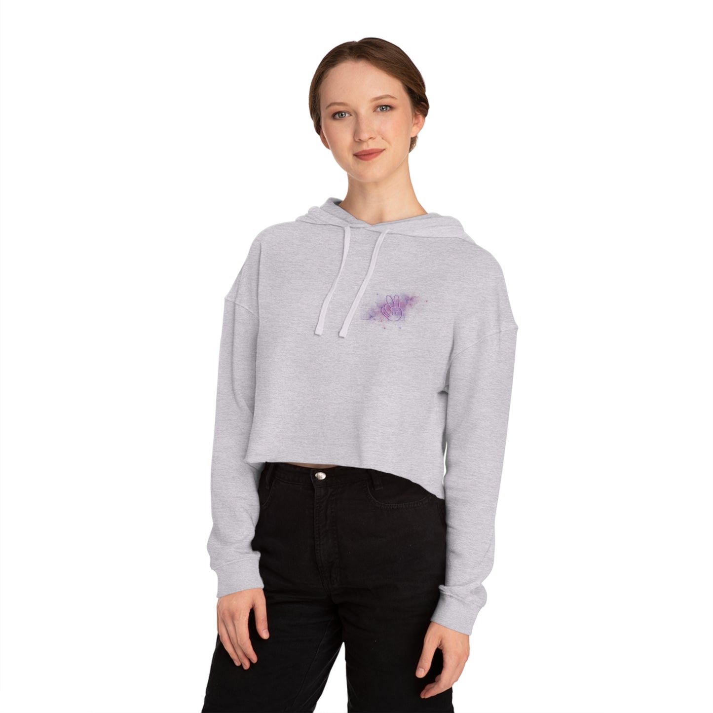 Cosmic Vibes Only Cropped Hoodie