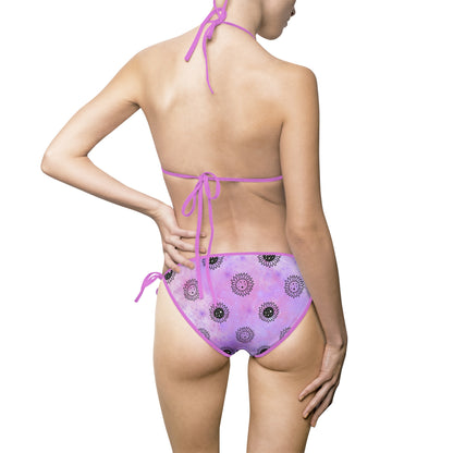 Flower Power Galaxy Women's Bikini Swimsuit