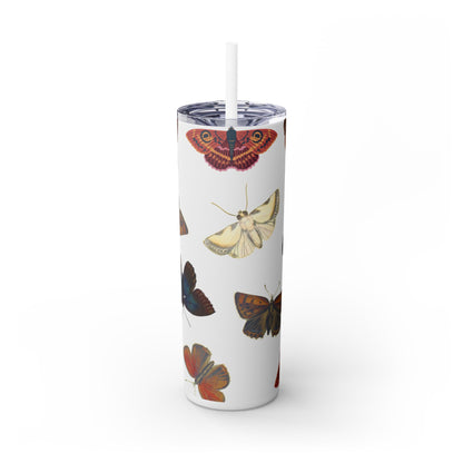 Flutter Skinny Tumbler with Straw, 20oz