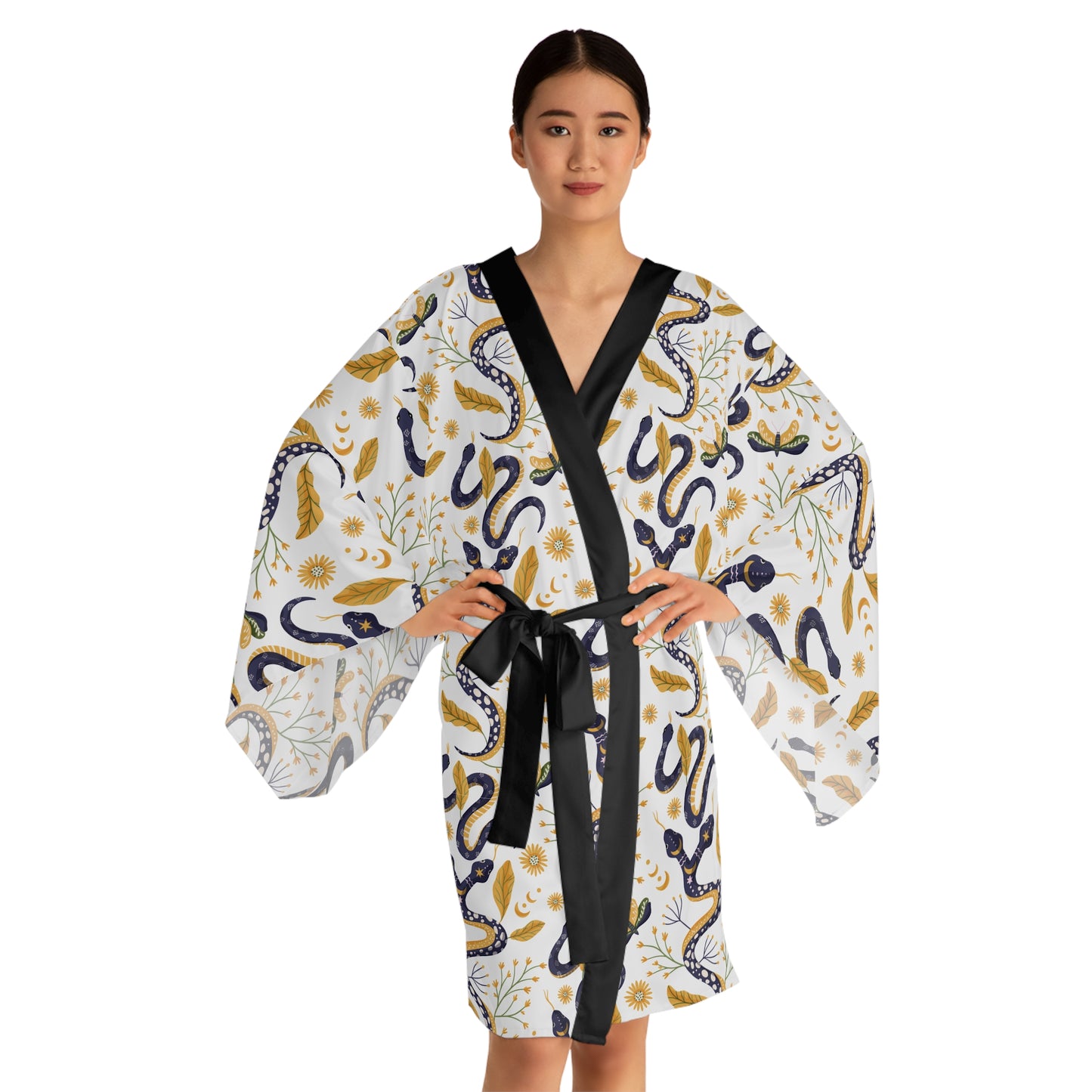 Celestial Forces Long Sleeve Kimono Robe