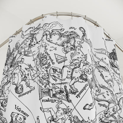 Old World Astrology Shower Curtain