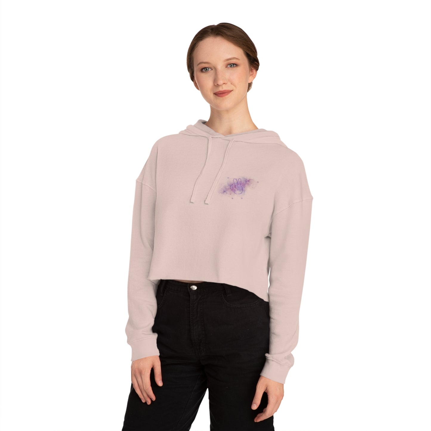 Cosmic Vibes Only Cropped Hoodie
