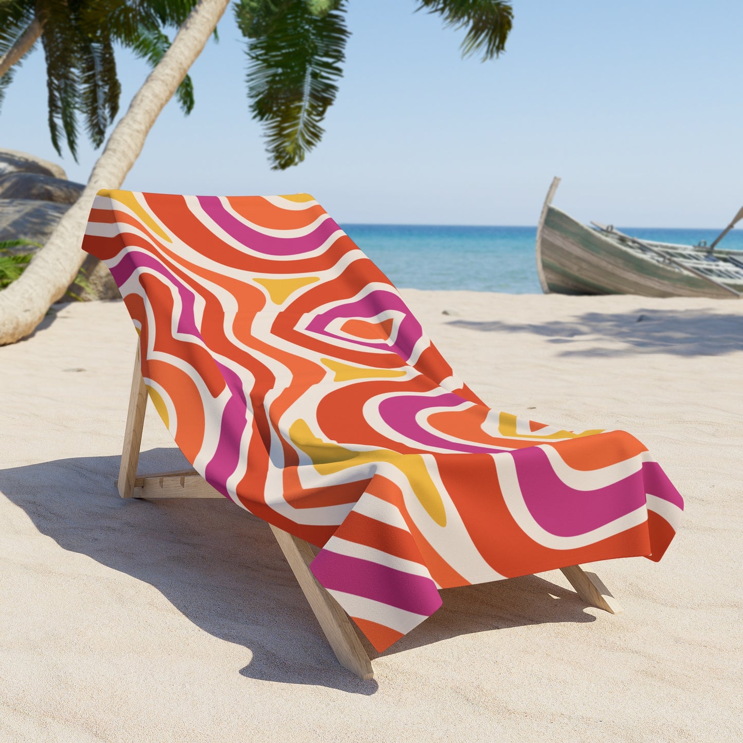 Waves Beach Towel