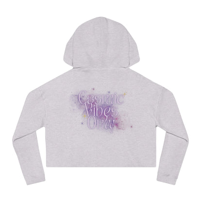 Cosmic Vibes Only Cropped Hoodie
