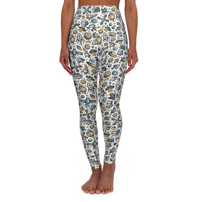Space Clusterfuck High Waisted Yoga Leggings