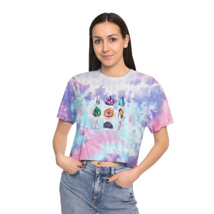 Gem Love Tie-Dye Crop Tee