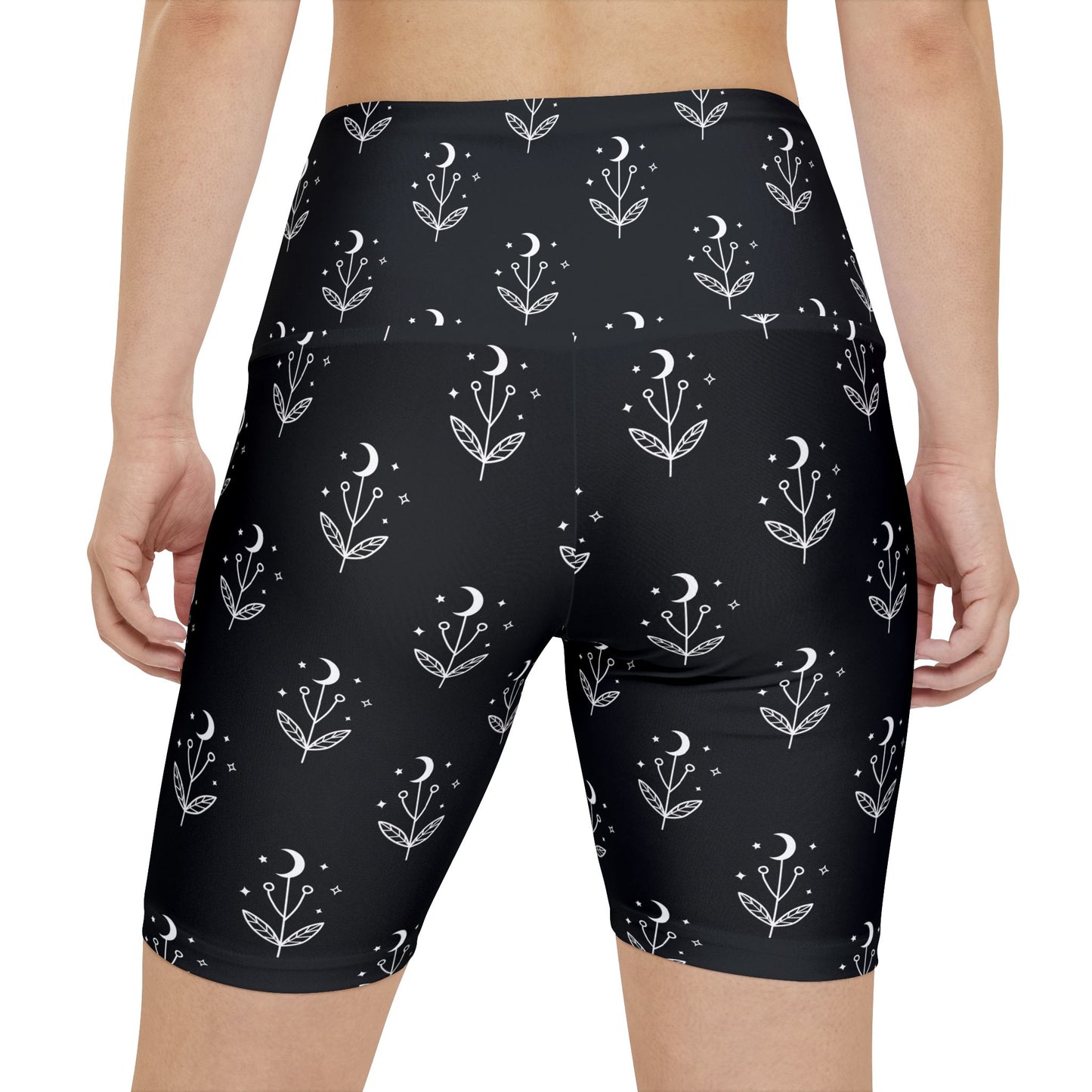 Moon in Bloom Bike Shorts