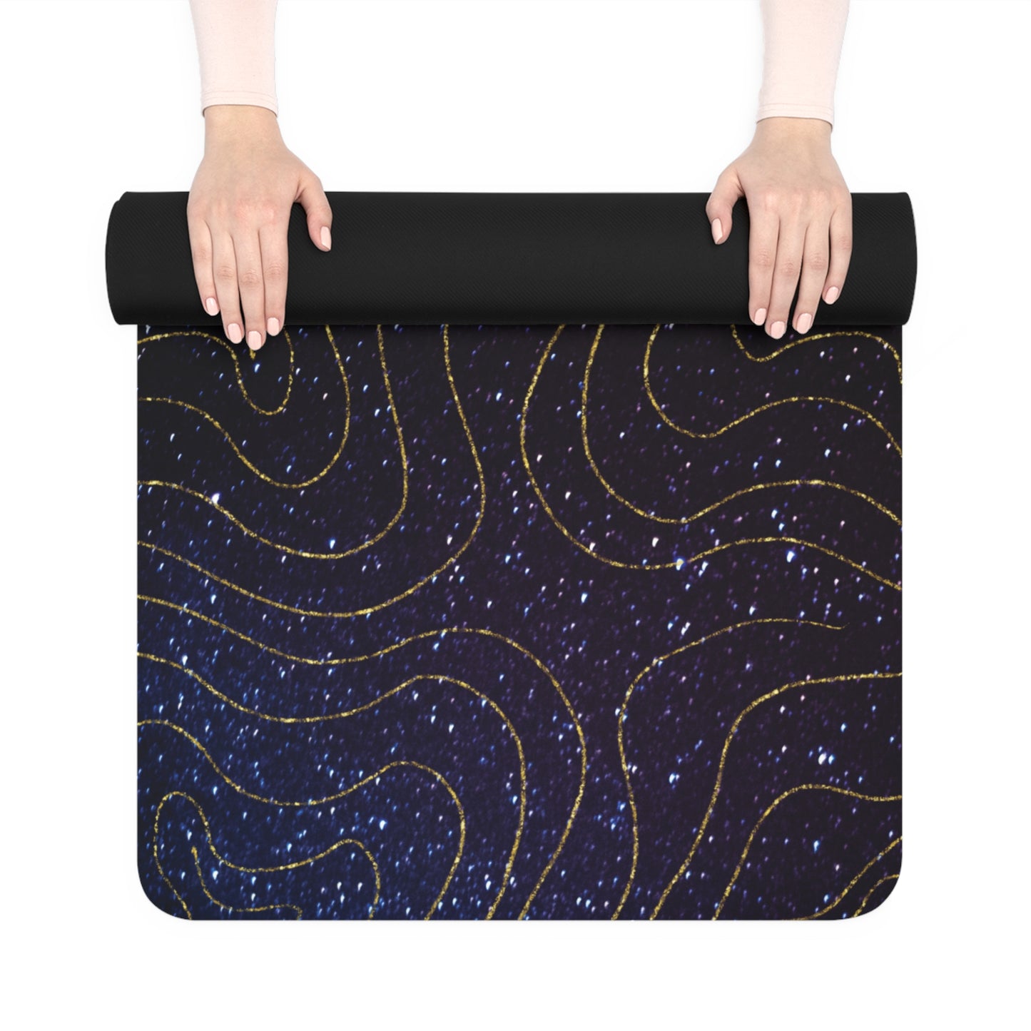 Stellar Drip Rubber Yoga Mat