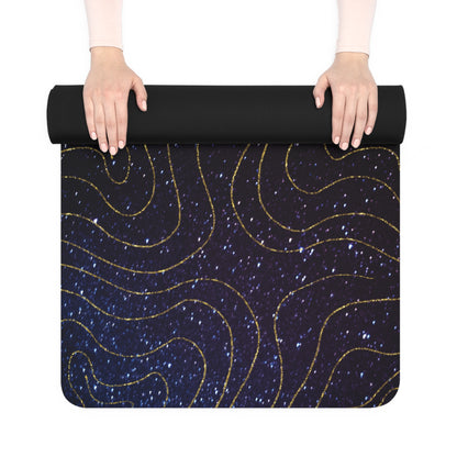 Stellar Drip Rubber Yoga Mat