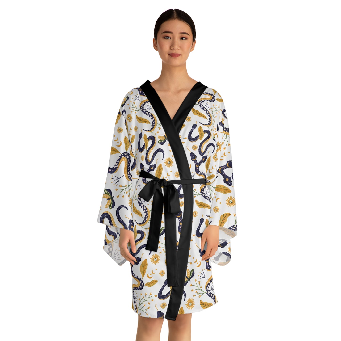 Celestial Forces Long Sleeve Kimono Robe