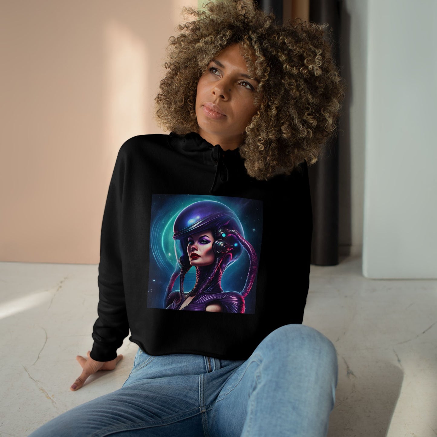 The Divide Cropped Hoodie