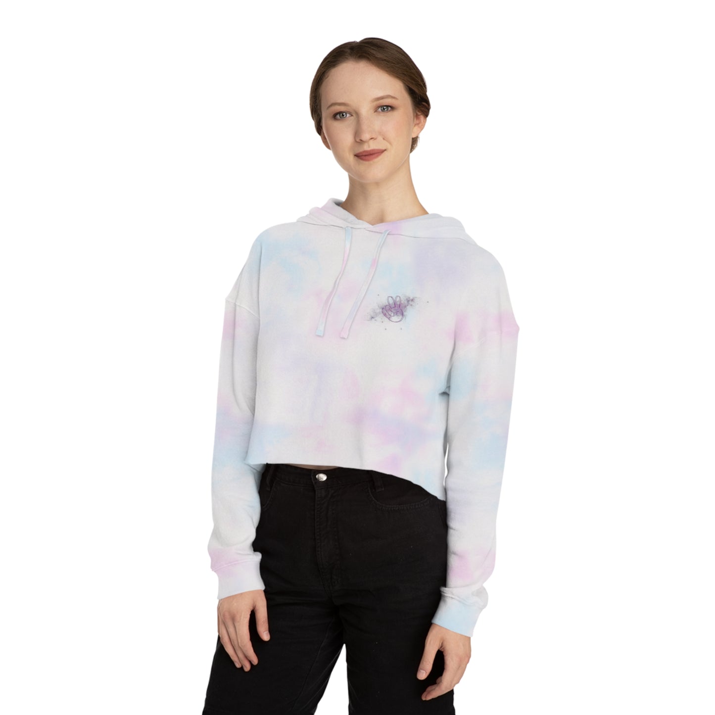 Cosmic Vibes Only Cropped Hoodie