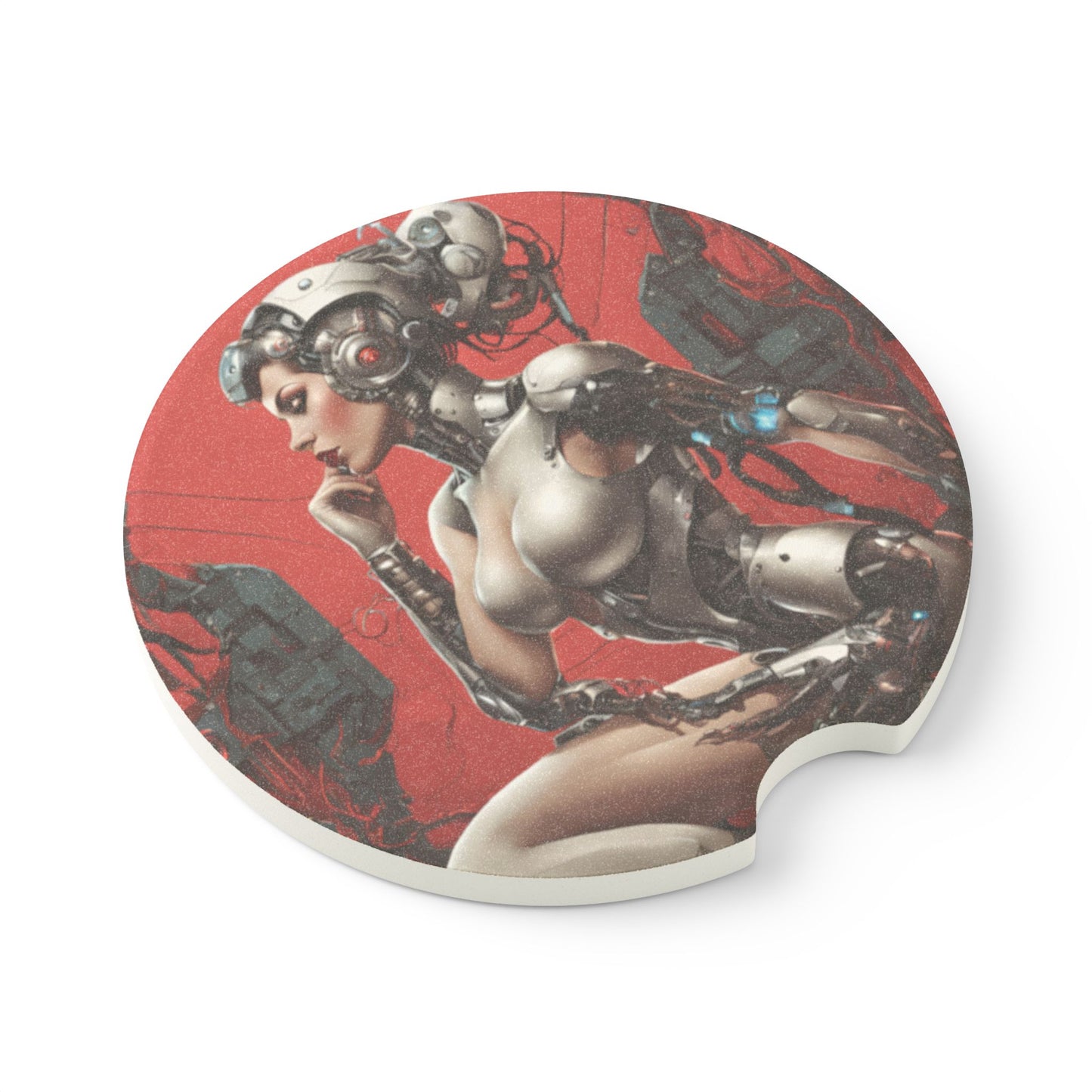 Future of Feminism Soapstone Car Coaster