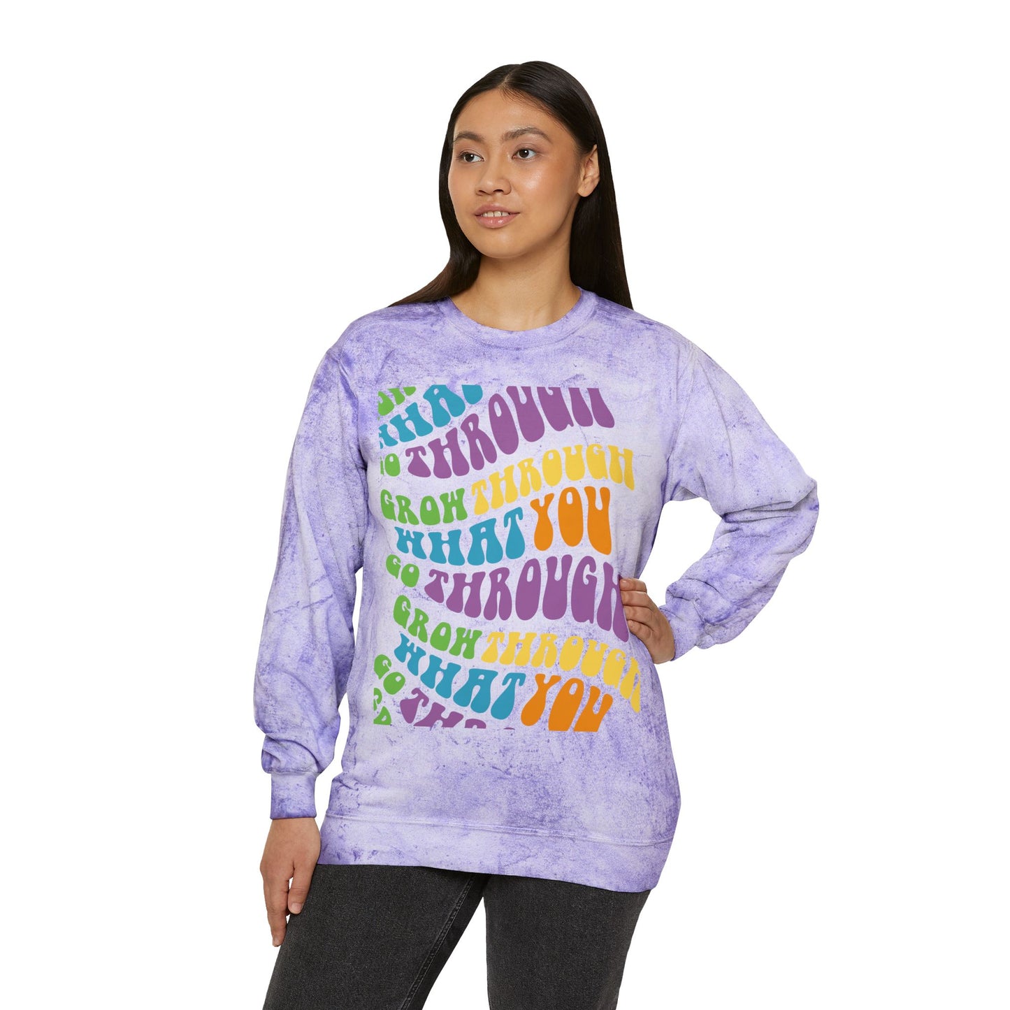Grow Through  What You Go Through Crewneck Sweatshirt